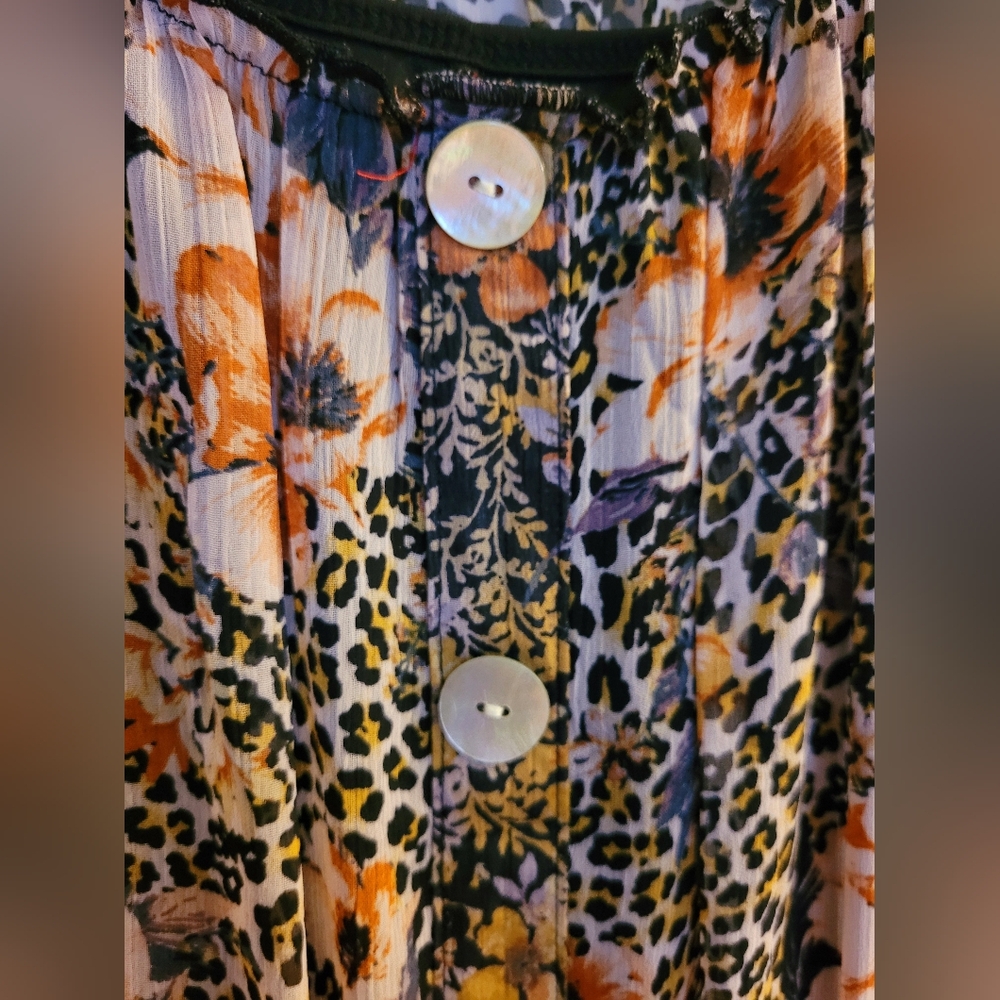 Chic Floral Button-Down Maxi Dress - Picture 4 of 8